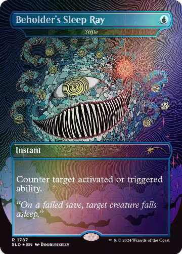 Beholder's Sleep Ray - Stifle (Rainbow Foil) (1787), Secret Lair Drop Series — Magic card price