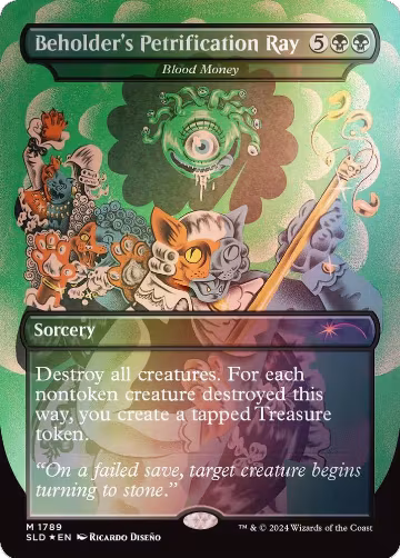 Beholder's Petrification Ray - Blood Money (Rainbow Foil) (1789), Secret Lair Drop Series — Magic card price
