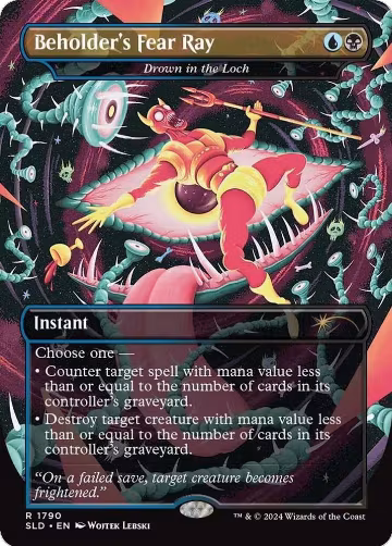 Beholder's Fear Ray - Drown in the Loch (1790), Secret Lair Drop Series — Magic card price