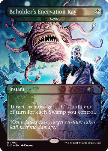 Beholder's Enervation Ray - Defile (Rainbow Foil) (1793), Secret Lair Drop Series — Magic card price
