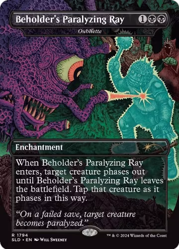 Beholder's Paralyzing Ray - Oubliette (1794), Secret Lair Drop Series — Magic card price