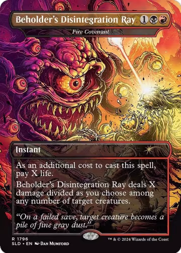 Beholder's Disintegration Ray - Fire Covenant (1796), Secret Lair Drop Series — Magic card price