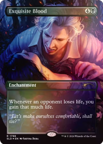 Exquisite Blood (Rainbow Foil) (1798), Secret Lair Drop Series — Magic card price