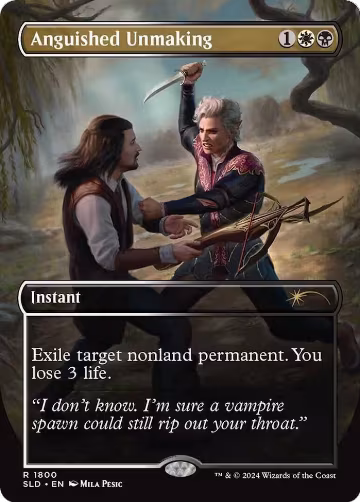 Anguished Unmaking (1800) (1800), Secret Lair Drop Series — Magic card price