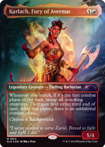 Karlach, Fury of Avernus (Rainbow Foil) (1802), Secret Lair Drop Series — Magic card price