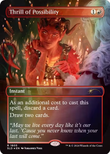 Thrill of Possibility (1805) (Rainbow Foil) (1805), Secret Lair Drop Series — Magic card price