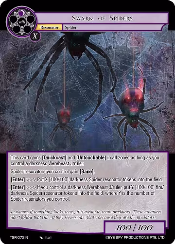 Swarm of Spiders (TSR-072 N), The Battle at the Sacred Ruins — Force of Will card price