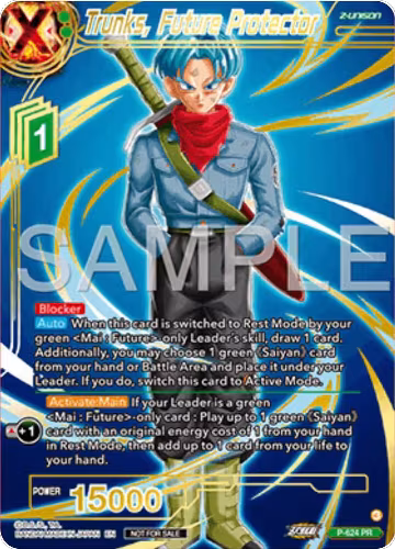 Trunks, Future Protector (Gold Stamped) (P-424), Promotion Cards — DB Super card price