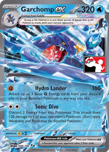 Garchomp ex - 038/182 (038/182), Prize Pack Series Cards — Pokémon card price