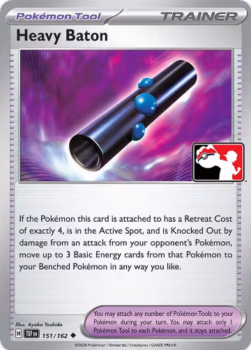 Heavy Baton - 151/162 (151/162), Prize Pack Series Cards — Pokémon card price