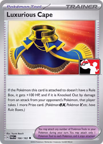 Luxurious Cape - 166/182 (166/182), Prize Pack Series Cards — Pokémon card price
