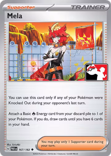 Mela - 167/182 (167/182), Prize Pack Series Cards — Pokémon card price