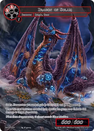 Dragon of Solari (MC05-005), Memoria Collection 05 — Force of Will card price