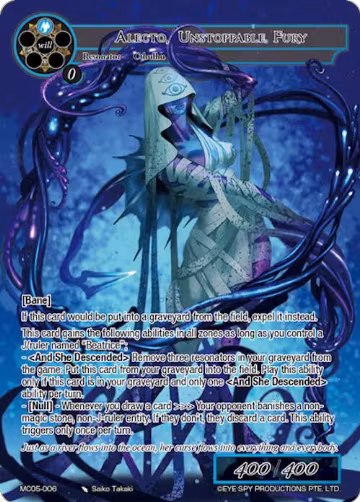 Alecto, Unstoppable Fury (MC05-006) — card price