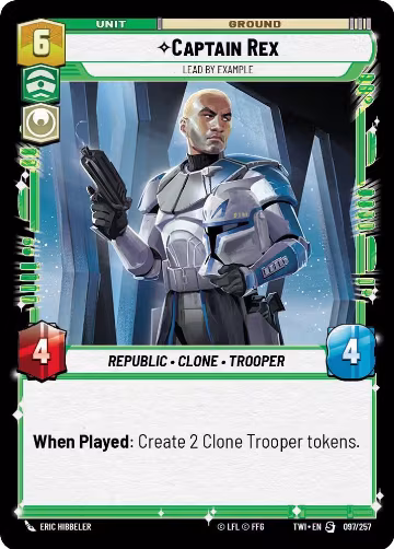 Captain Rex - Lead by Example (097/257), Twilight of the Republic — Star Wars card price