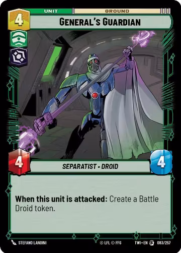 General's Guardian (083/257), Twilight of the Republic — Star Wars card price
