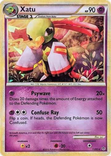 Xatu - 11/95 (Cracked Ice Holo) (11/95), Blister Exclusives — Pokémon card price