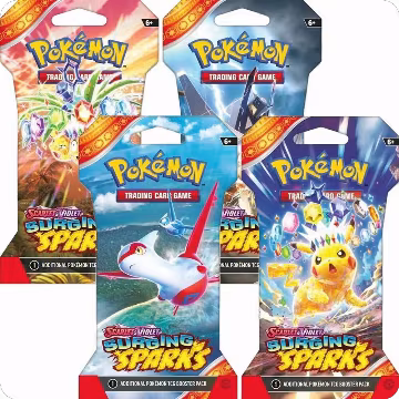 Surging Sparks Sleeved Booster Pack Bundle [Set of 4], Surging Sparks — Pokémon sealed product price
