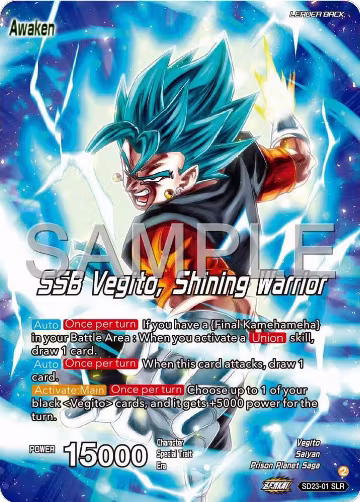 Son Goku & Vegeta // SSB Vegito, Shining Warrior (SD23-01), Expansion Deck Box Set 24: Premium 7th Anniversary Box 2024 — DB Super card price