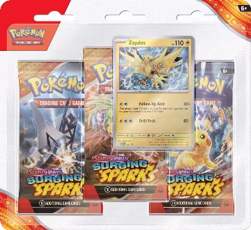 Surging Sparks 3 Pack Blisters [Zapdos], Surging Sparks — Pokémon sealed product price