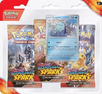 Surging Sparks 3 Pack Blisters [Quagsire], Surging Sparks — Pokémon sealed product price