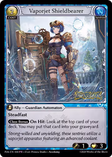 Vaporjet Shieldbearer (058), Promotional Cards — Grand Archive card price