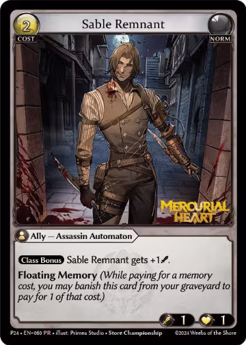 Sable Remnant (060), Promotional Cards — Grand Archive card price