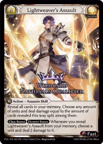 Lightweaver's Assault (062), Promotional Cards — Grand Archive card price