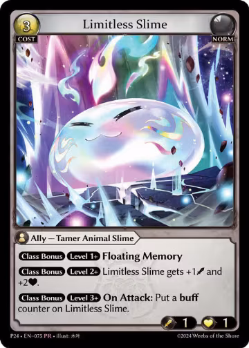 Limitless Slime (075), Promotional Cards — Grand Archive card price