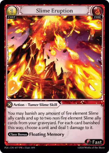Slime Eruption (077), Promotional Cards — Grand Archive card price