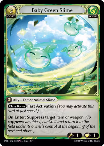 Baby Green Slime (080), Promotional Cards — Grand Archive card price
