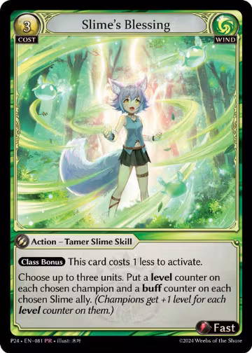 Slime's Blessing (081), Promotional Cards — Grand Archive card price