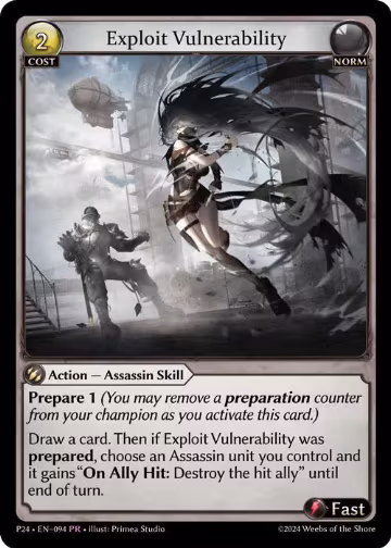 Exploit Vulnerability (094), Promotional Cards — Grand Archive card price