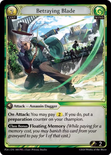 Betraying Blade (100), Promotional Cards — Grand Archive card price