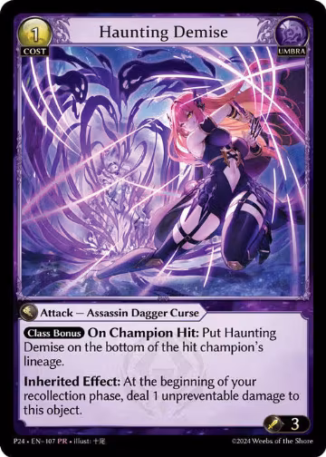 Haunting Demise (107), Promotional Cards — Grand Archive card price