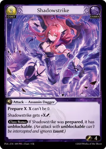 Shadowstrike (109), Promotional Cards — Grand Archive card price