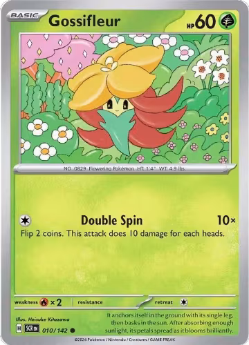 Gossifleur (010/142), Stellar Crown — Pokémon card price
