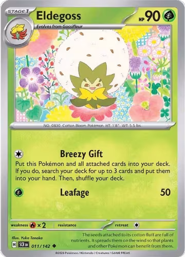 Eldegoss (011/142), Stellar Crown — Pokémon card price