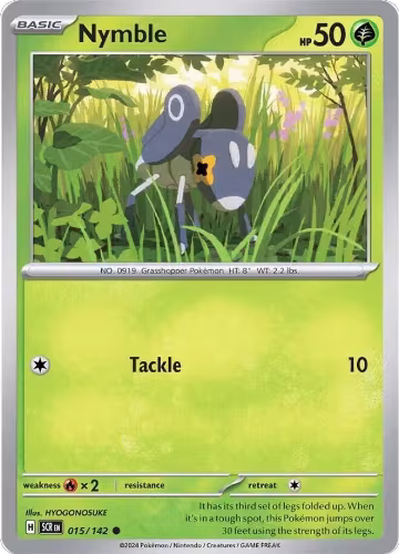 Nymble (015/142), Stellar Crown — Pokémon card price