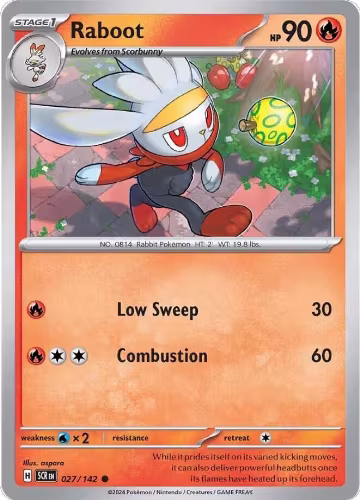 Raboot - 027/142 (027/142), Stellar Crown — Pokémon card price