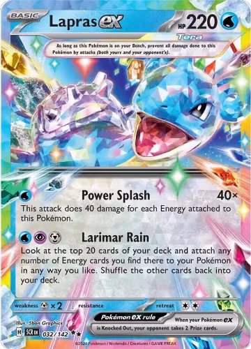 Lapras ex - 032/142 (032/142), Stellar Crown — Pokémon card price