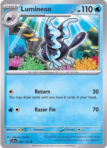 Lumineon (036/142), Stellar Crown — Pokémon card price