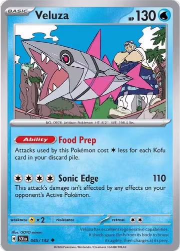 Veluza (045/142), Stellar Crown — Pokémon card price