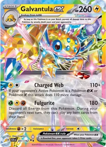 Galvantula ex - 051/142 (051/142), Stellar Crown — Pokémon card price