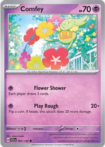 Comfey (063/142), Stellar Crown — Pokémon card price