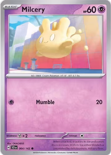 Milcery - 064/142 (064/142), Stellar Crown — Pokémon card price