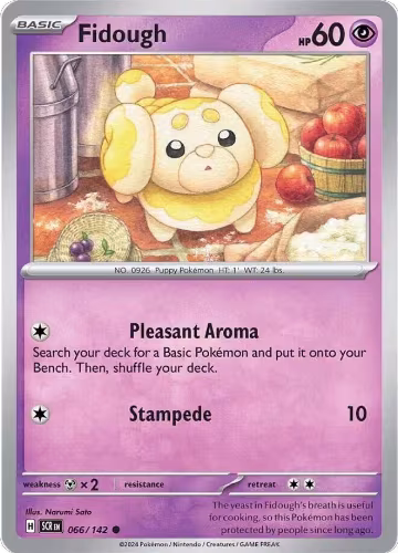 Fidough (066/142), Stellar Crown — Pokémon card price