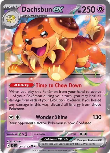 Dachsbun ex - 067/142 (067/142), Stellar Crown — Pokémon card price