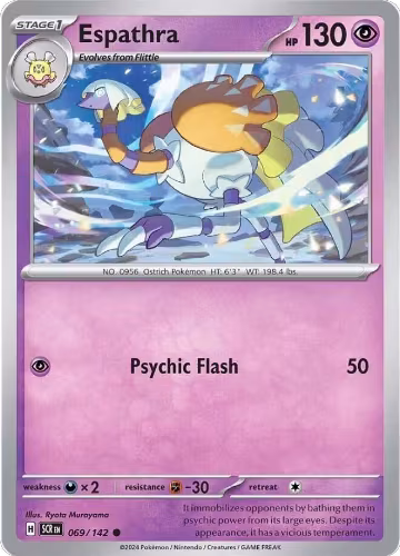 Espathra (069/142), Stellar Crown — Pokémon card price