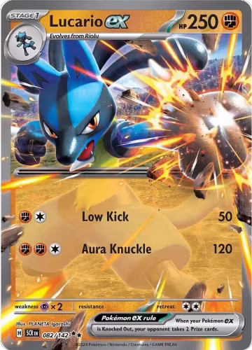Lucario ex (082/142), Stellar Crown — Pokémon card price